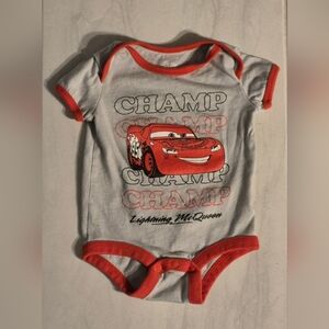 Disney Parks Cars Baby One Piece T-shirt US Size 3-6 Months Brand New